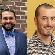 Charles Machan (left) and Michael Hilinski (right) have identified an organic molecule that could replace the use of rare and expensive metals in fuel cells.